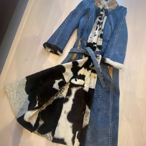 Bella Bicchi Boutique Shearling Floor length Coat Made in Italy